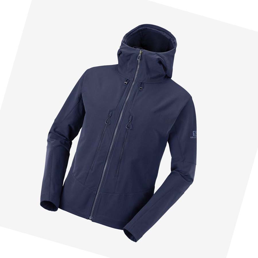 Chaquetas Salomon OUTPEAK SOFTSHELL Hombre Azul Marino | MX 3256SGL